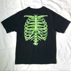 Skeleton Ribcage Tee Shirt -  emo/goth/punk/Egirl/Y2K